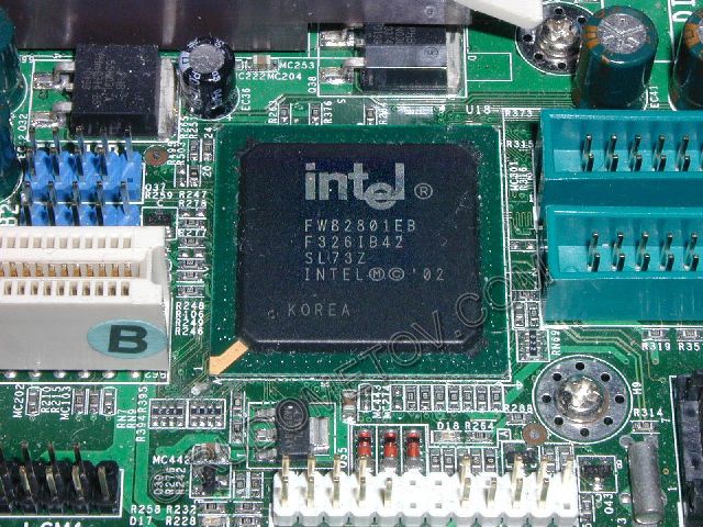 As the given chip Intel 82801EB (ICH5) uses. It is necessary to mark, that there are variants of motherboard AbitIS-50 with Intel chip 82801ER (ICH5R).