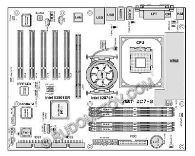 Features of the architecture and design of motherboard Abit IC7-G