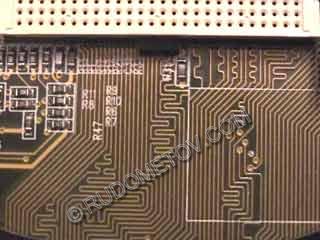 Fragment of bus FSB jointing the processor and chip North Bridge of chip set VIA P4X266